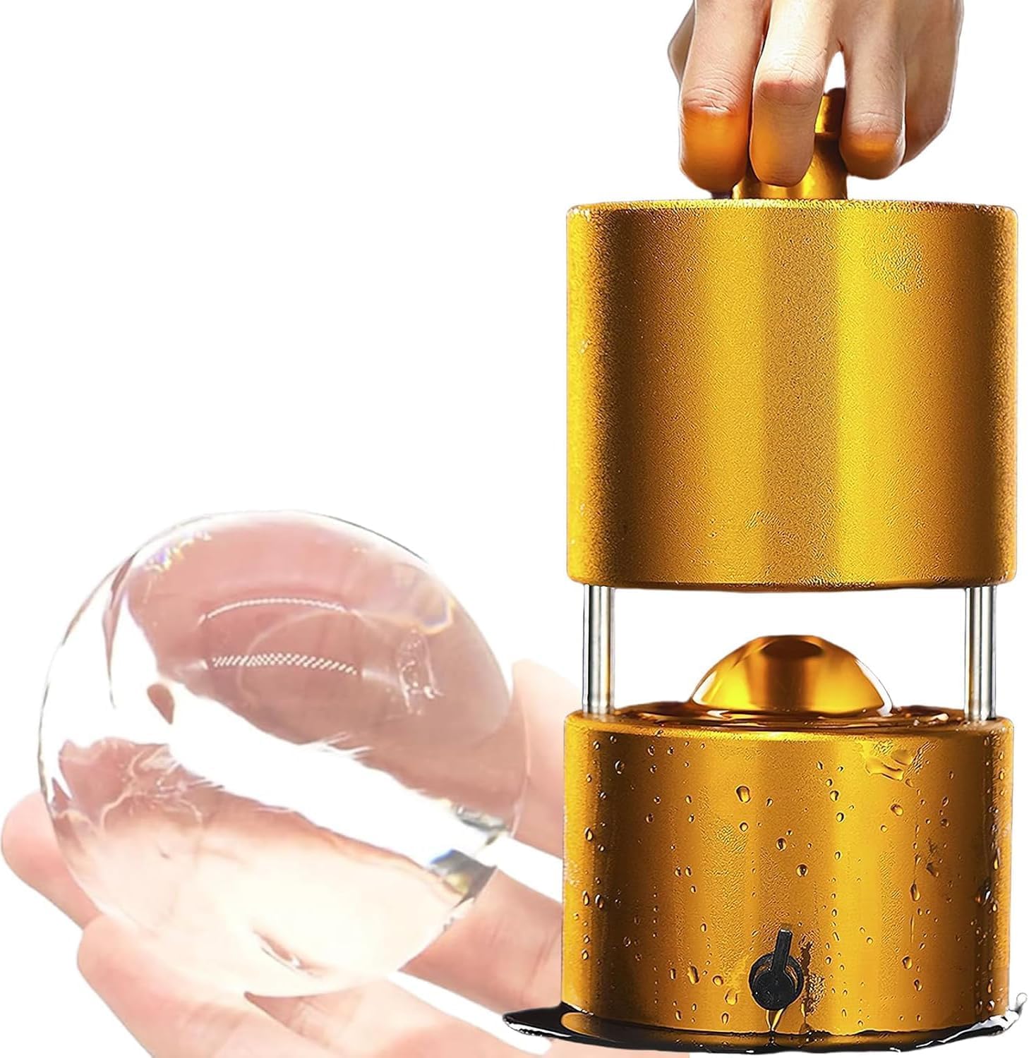 Eoweiot Ice Ball Maker,Sphere Ice Molds, Clear Ice Cube Maker For Effortless Large Spheres, Ideal For Bars, Restaurants, And Beverage Shops (60Mm)