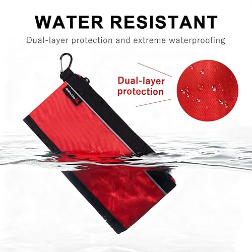 Miniatura 3 de IRONLAND Bolsas pequeñas para herramientas con cremallera, bolsas de herramientas pequeñas de primera calidad, impermeables, 1680D, para hombres,