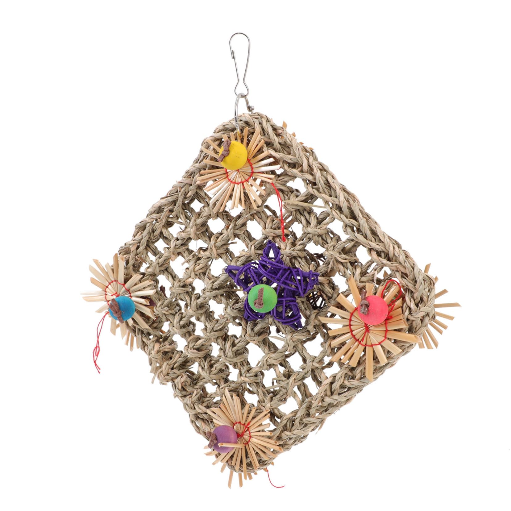 BESPORTBLE 3pezzi Rete Da Arrampicata Per Pappagalli Colorata Intrecciata Giocattolo Per Da Masticare Accessorio Per Finches Canarini Parrocchetti e Altri Di Taglia Piccola e Media Per