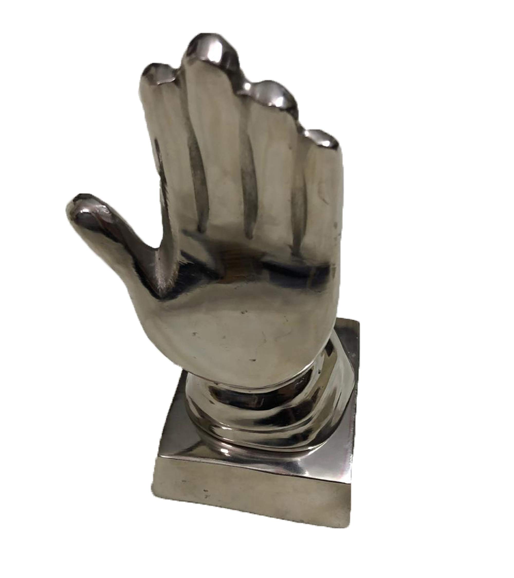 Buy Pracheen Bharat Silver Hand Showpiece for Living/Drawing Room/Office Desk Good Luck Sign
