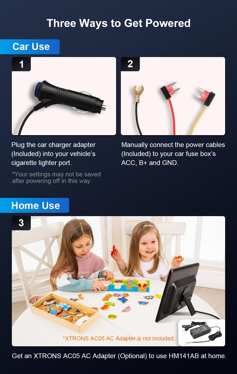 XTRONS 14 Zoll drehbarer Rücksitz Android TV Kopfstütze Monitor Tablet 4+64 Unterstützung Portrait Modus Screen Mirroring und Steuerung HD Input & Output QHD IPS Volllaminierter Bildschirm