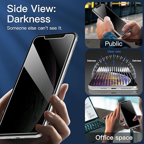 Miniatura 252 de NEW'C - Paquete de 3 protectores de pantalla para iPhone 14, iPhone 13, iPhone 13 Pro (6.1 pulgadas), protección mejorada de vidrio templado