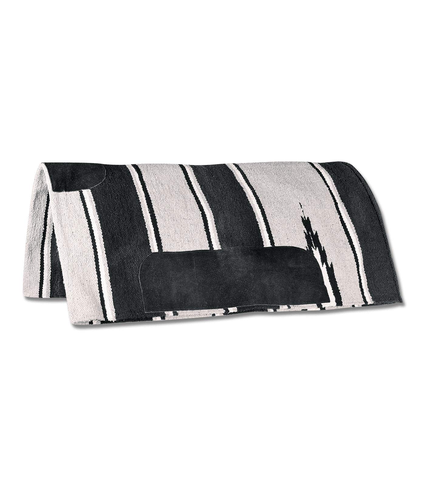 Couverture De Selle Western Navajo Vert/noir Pour Poney, Taille 24x24, Avec Coussin En Polaire
