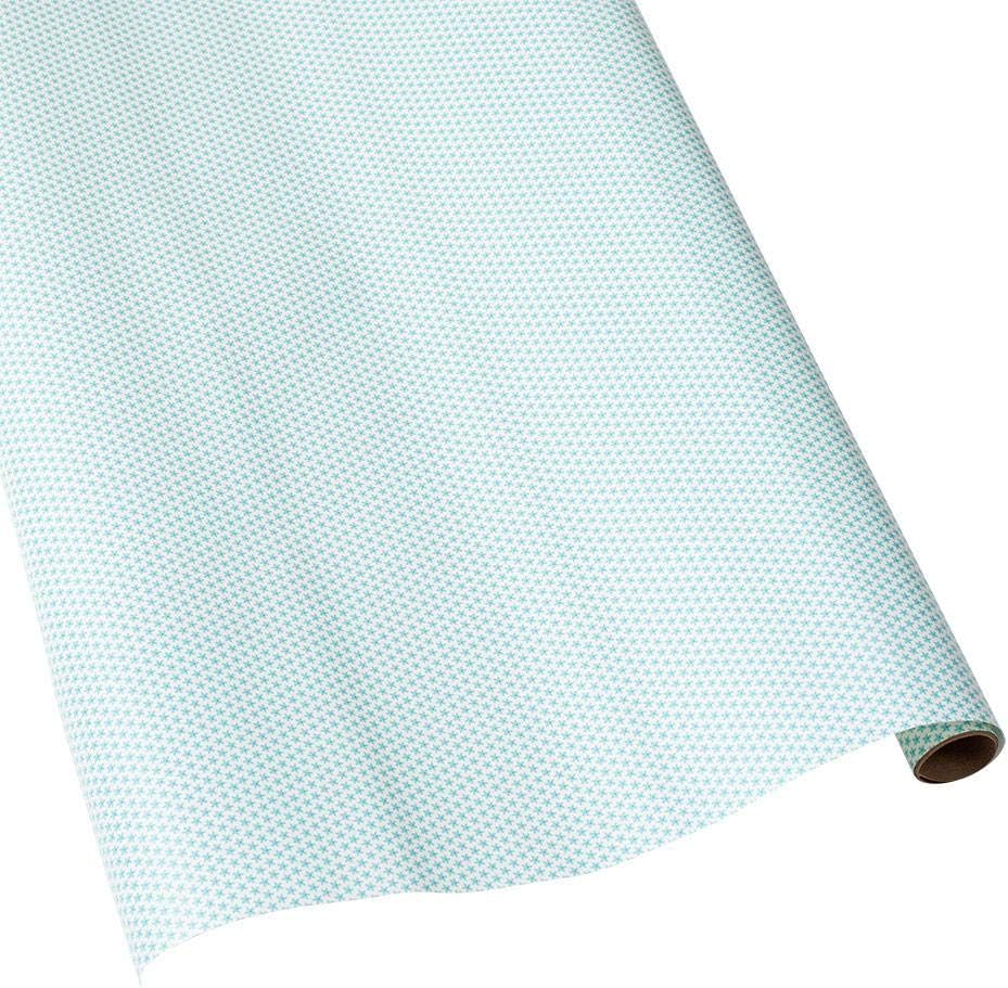 Caspari Calico 30 in. x 5 ft. Wrapping Paper in Blue, 3