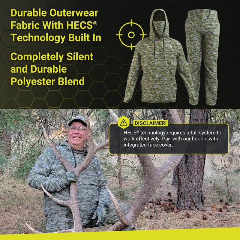 HECS Outerwear Hunting Pants with Bioelectric Shielding | Patented Technology for Concealment | Camo Hunting Pants for Men3