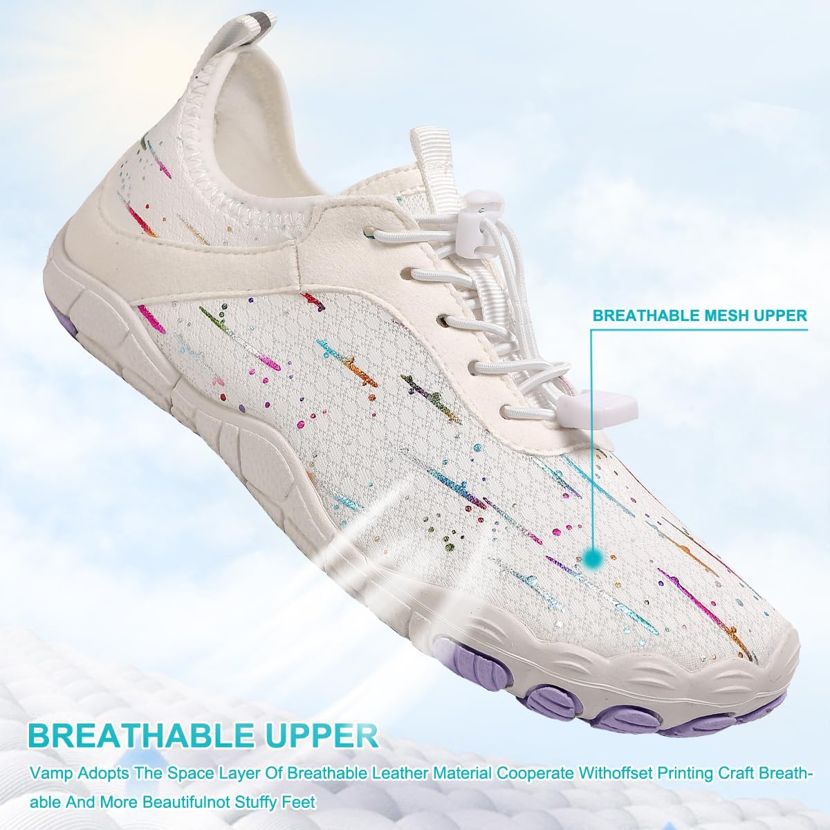 Hike Barefoot Shoes Womens Men,Unisex Barefoot Water Shoes Breathable, Anti-Slip Hiking Footwear for Athletic Wide Toe Shoe Footwear for Hiking, Walking, Running, Yoga, and Water Sports - Image 4