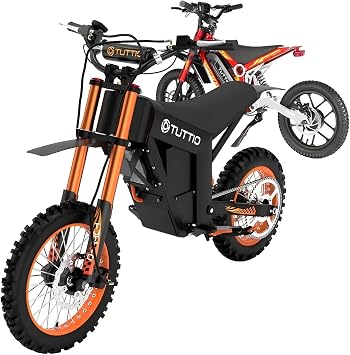 PHNHOLUN TUTTIO ARC-I 750W Kids Dirt Bike with Soleil 01 Electric Dirt Bike Combination ARC+Soleil, Silver