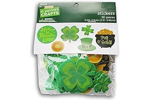 St. Patrick's Day Pot of Gold Foam Sticker Assortment