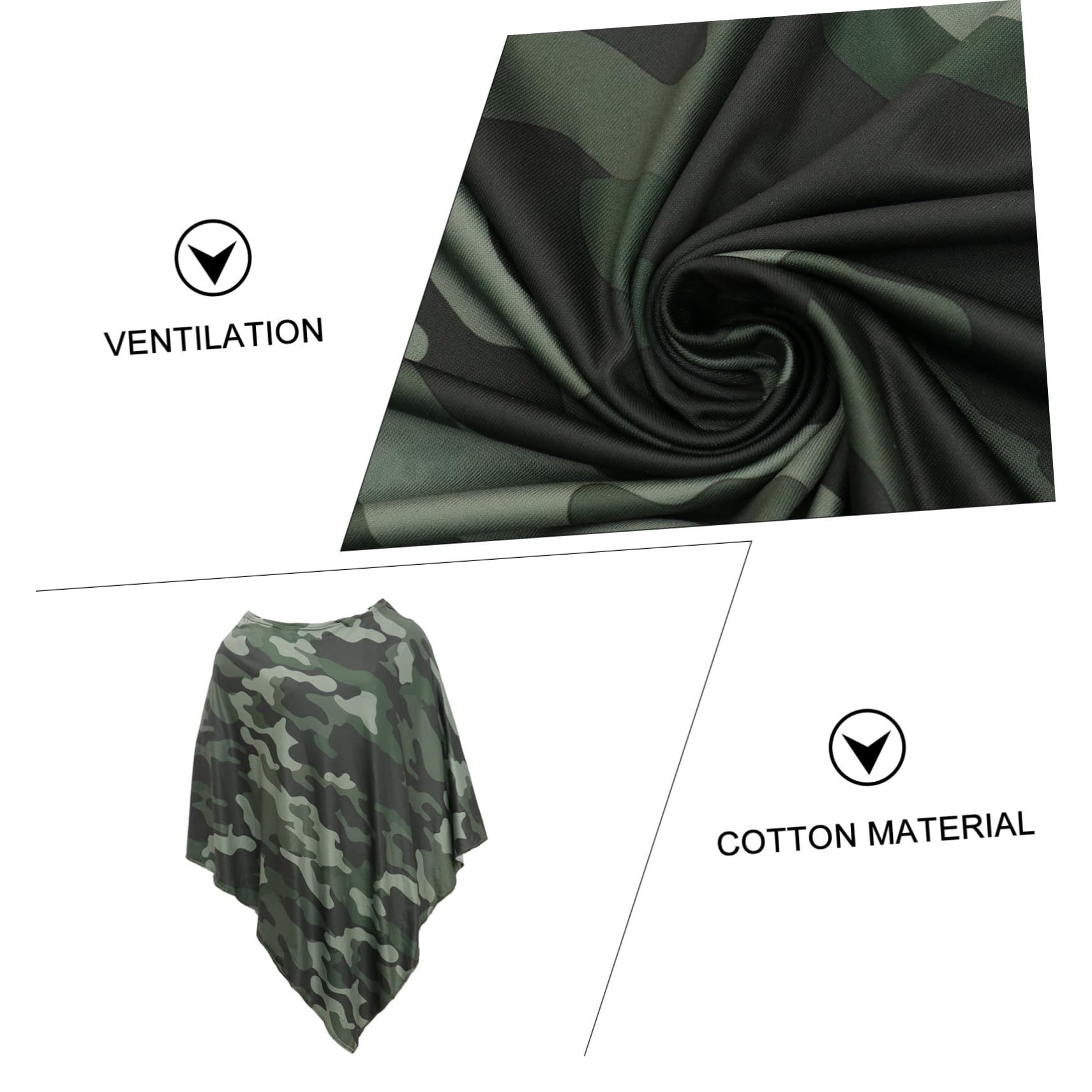 ibasenice 3stücke Outdoor Still Und Wickeldecke Aus Atmungsaktive Bequeme Camouflage-stillschürze Für Unterwegs Und Reisen Für Stillende Mütter