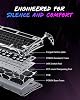 GravaStar Mercury V75 Pro HE - Teclado para juegos con cable, interruptor magnético Hall Effect, disparador rápido de 0,005 mm, sondeo de 8 KHz, teclado 75% RGB, activación ajustable (grafito neón)