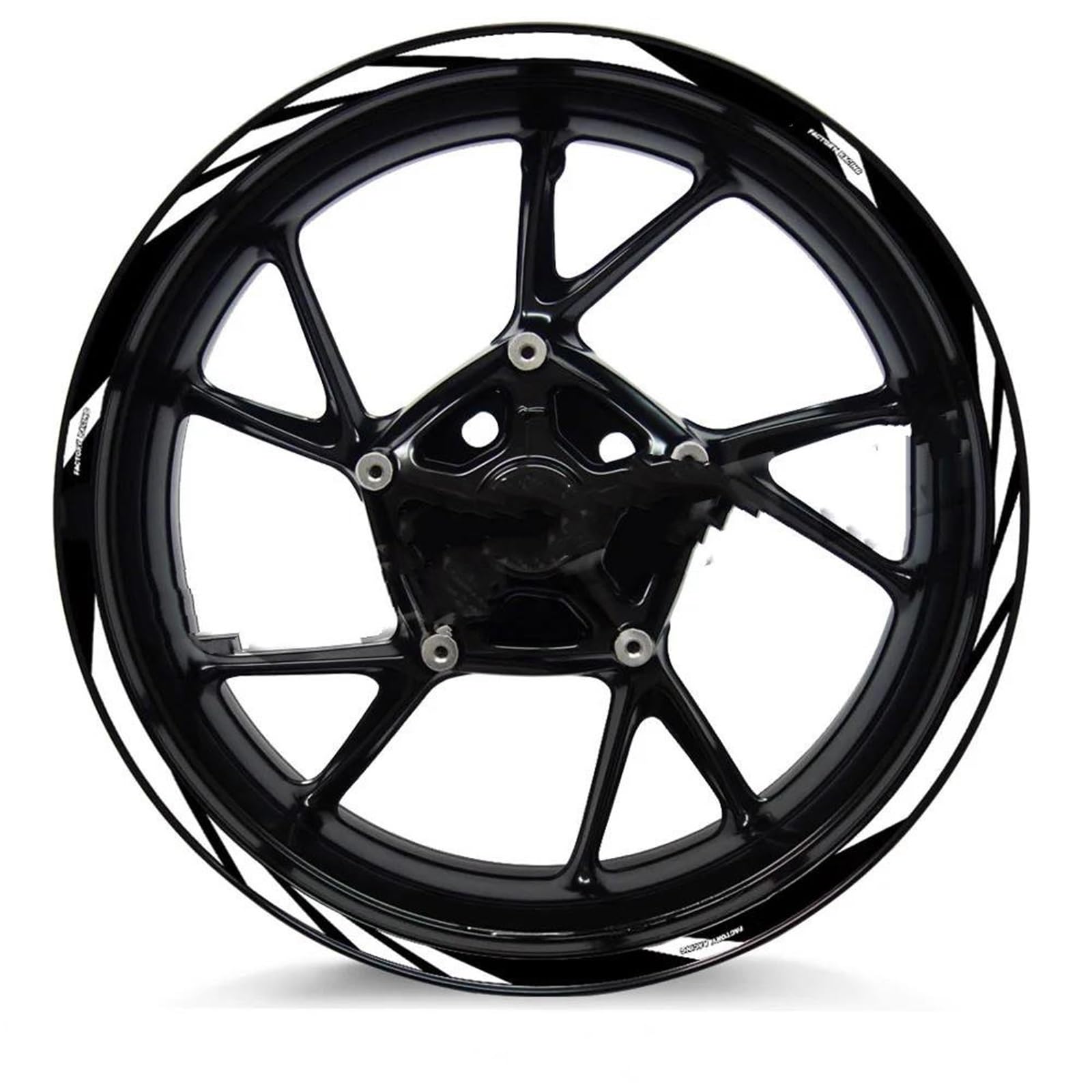 Stickers Motorcycle Wheel Stickers Reflective Decorative Rim for Tuono V4 1100 RSV4 RS150 250 660(Style 2)