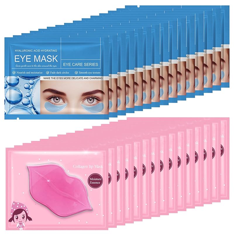 Máscaras para olhos e lábios Felico, 30 unidades