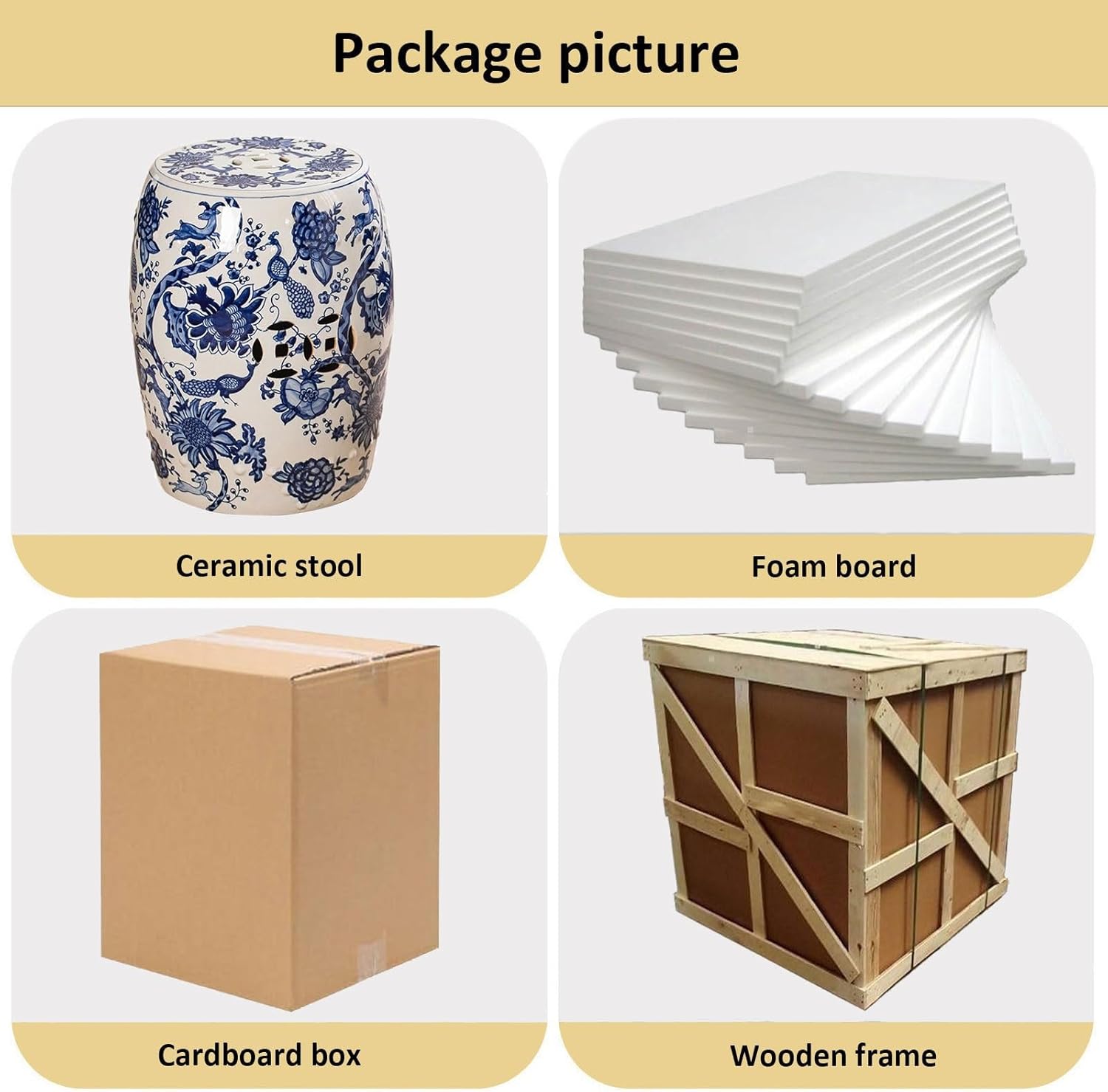 Decorative garden stools, Decorative Ceramic Garden Stool, Glazed Openwork Chrysanthemum Pattern Celadon Shoe-changing Stool Drum Stool, Suitable for Outdoor Garden, Living Room, Etc.