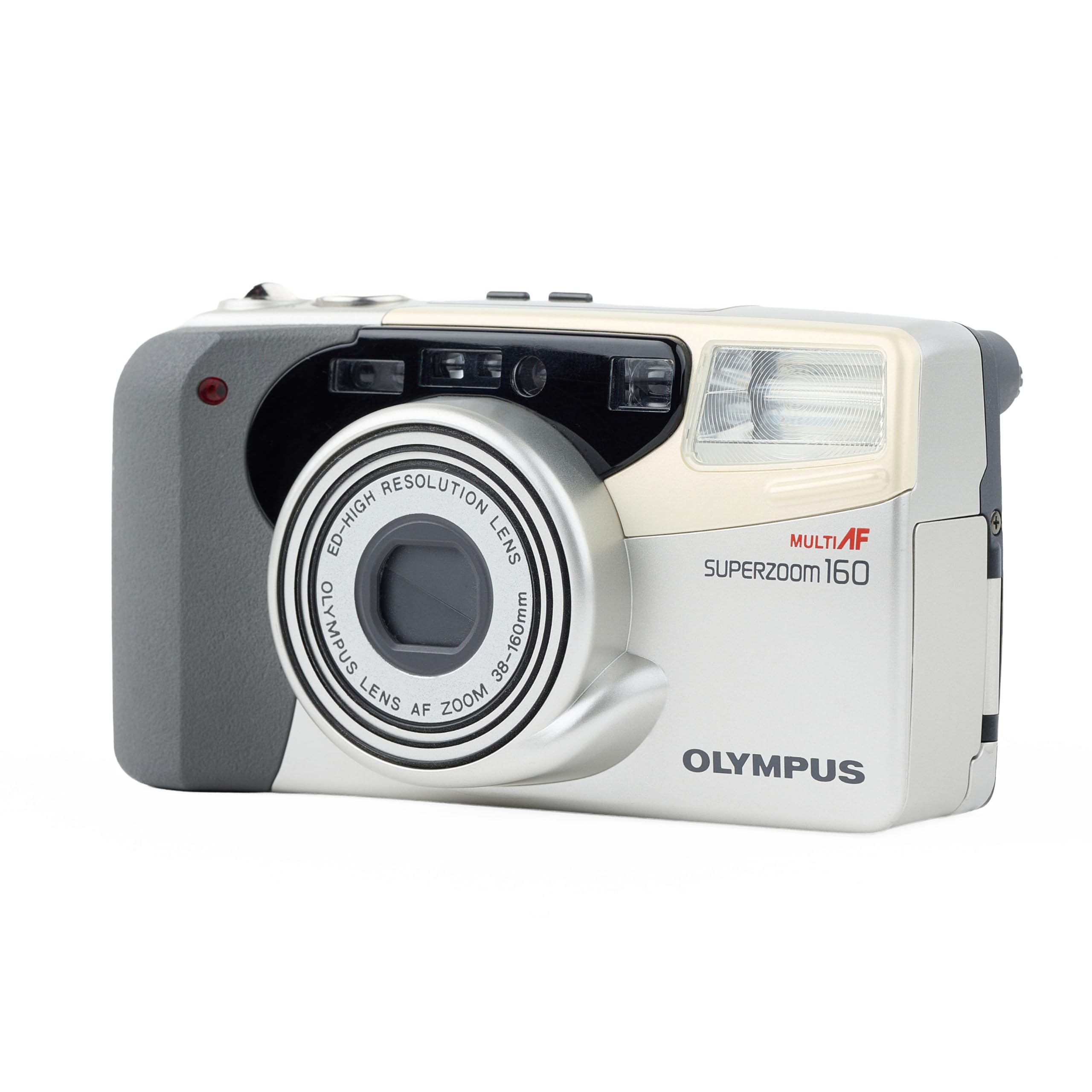 Olympus Superzoom 160 QD Silver Kit 35mm Film Camera, Auto Focus