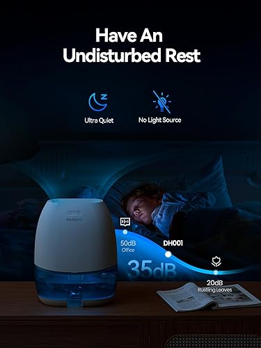 Miniatura 7 de Deshumidificadores para el hogar, deshumidificador pequeño de 34 onzas para habitación, deshumidificadores silenciosos para baño, dormitorio, RV,