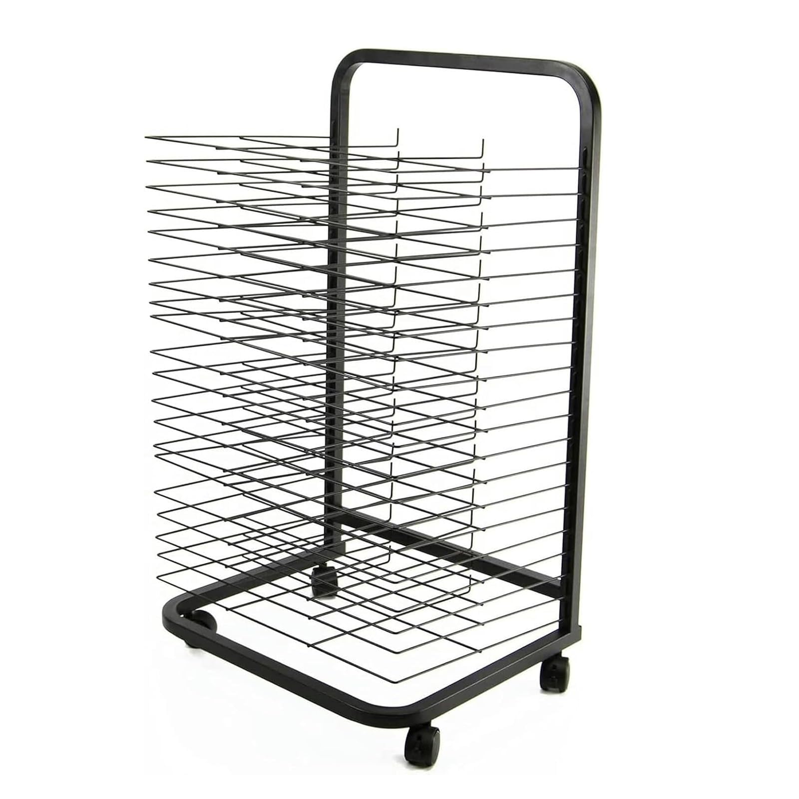 THEGA Mobile Paint Drying Rack, For Classroom Canvas Storage, Wall Art Storage With Wheels, For Classrooms And Studios(35-layer)