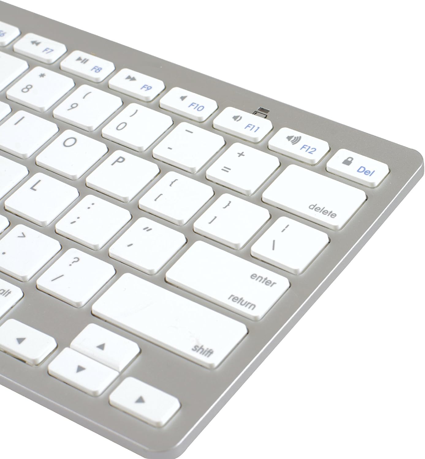 BATTOP Wireless Bluetooth Keyboard For IPad / IPhone /PC/ IOS System (Apple Style Keyboard) Silver Color