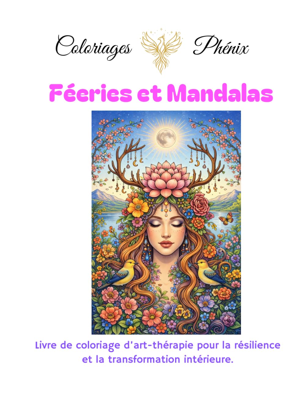 Coloriage thérapeutique : Mandalas et univers féerique.: Pour adultes - 25 coloriages féeriques et mandalas pour la détente et l'art-thérapie. (Coloriages Phénix)