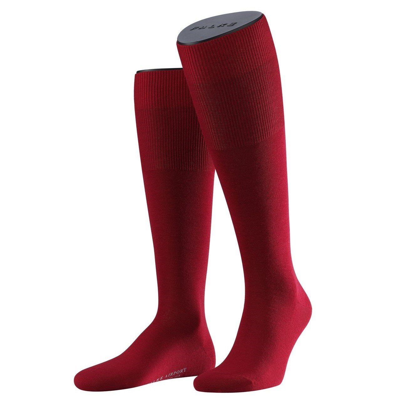 FALKE City Herren Kniestrumpf Airport 3er Pack, Größe:43/44;Farbe:scarlet