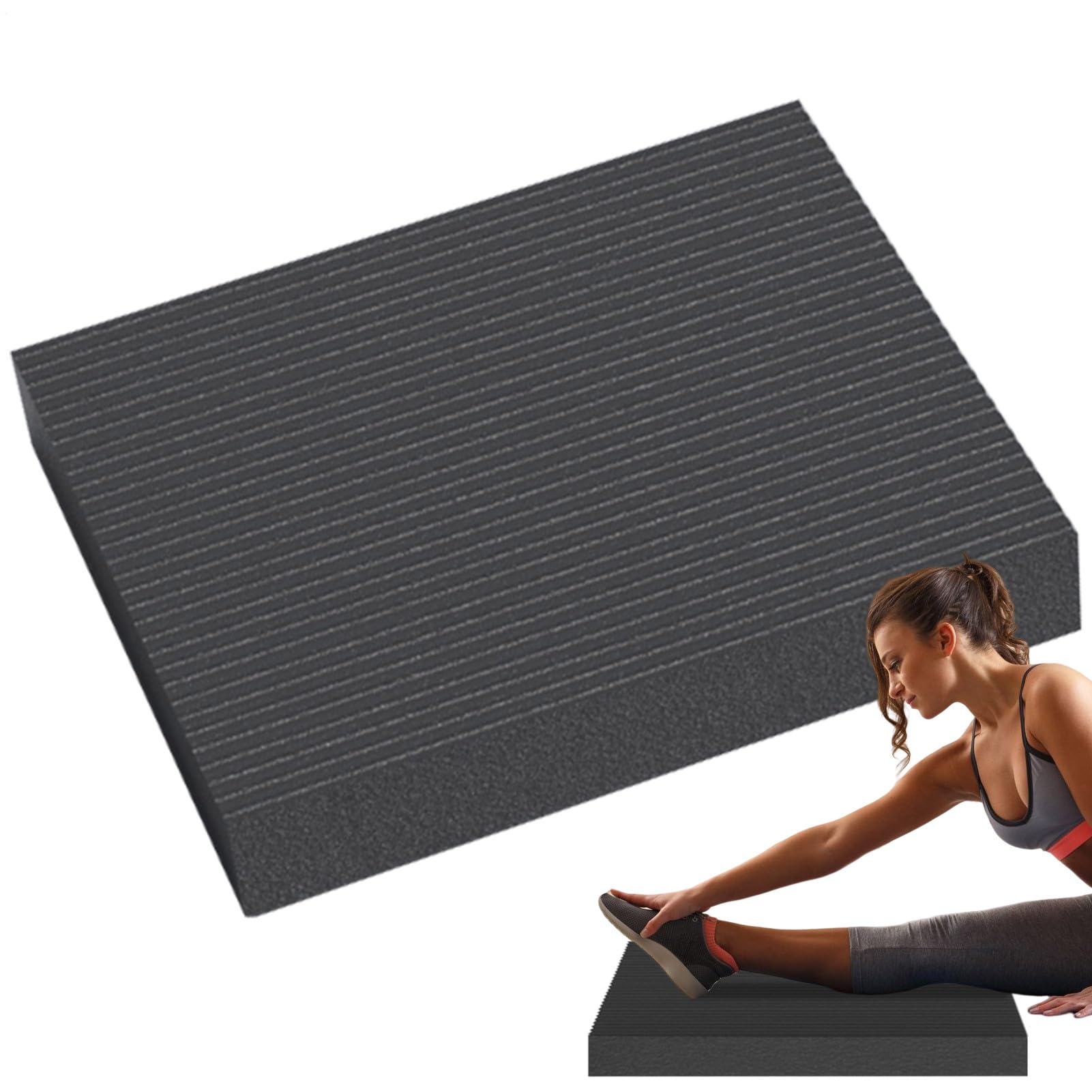 Exercise Balance Pad, 44 × 30 × 4cm, Non-Slip Cushioned Foam Mat & Knee Pad, Water Resistant Mat For Fitness And Stability Training, Yoga, Squats, Sit-ups, Planks