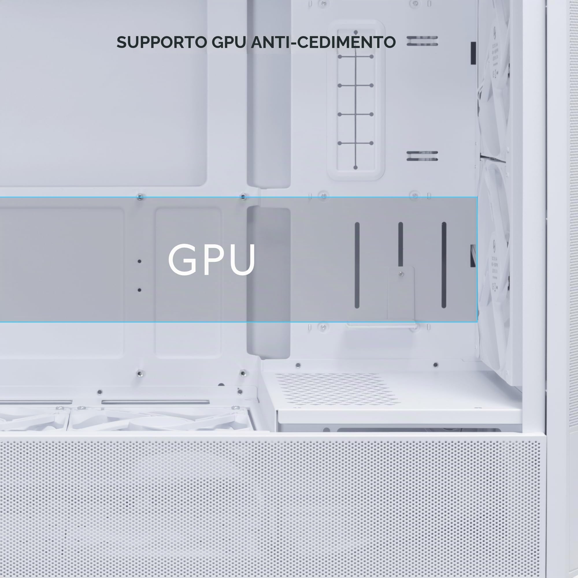 LIAN LI LANCOOL 207 RW - Case PC ATX, custodia per computer da gioco RGB, ottimizzata per il flusso d'aria con 2 ventole ARGB PWM da 140 mm preinstallate, porta USB-C, pannello laterale in vetro