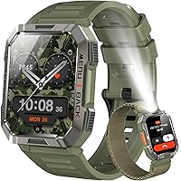 Blackview Smartwatch Uomo, Smartwatch Militare Uomo Fitness con Chiamate Bluetooth,2.01"