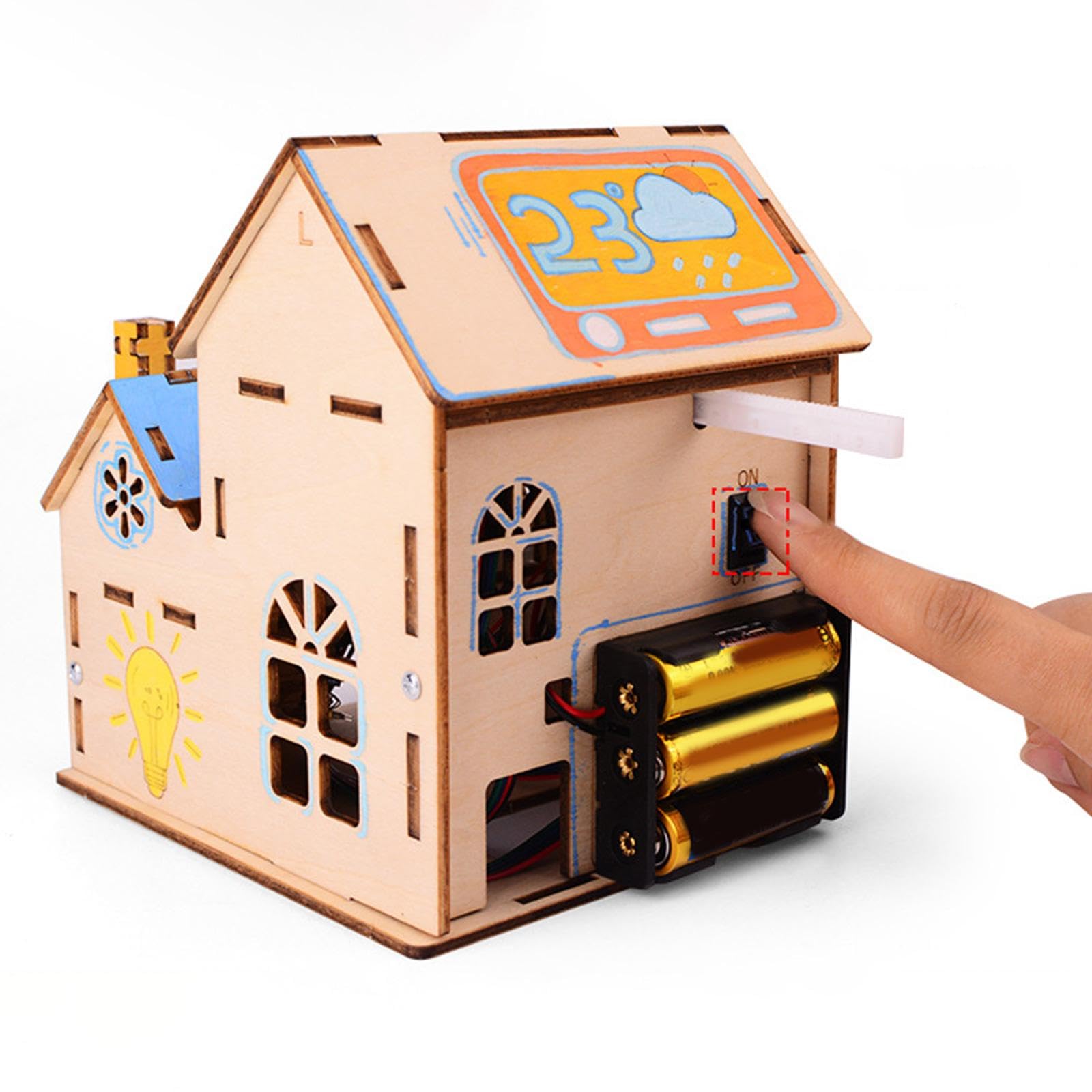 Kit electrónico de Bricolaje para el hogar con tendedero Inteligente, Material didáctico de fácil Montaje para niños de 6 años en adelante, niñas y