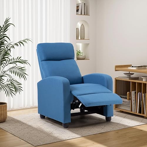 Miniatura 31 de BestMassage - Sillón reclinable para sala de estar Moderno sofá con respaldo alto, asiento para cine en casa con soporte lumbar (con masaje,