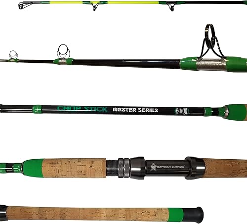 Catfishing Rod, Master Series Chop Stick, 1-Piece Casting Catfish Rods for Baitcasting Fishing, Medium Heavy, 76