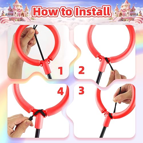 Miniatura 7 de Bola de Salto de Tobillo para Niños, Bola de Salto Plegable con Luz y Resplandecimiento de Colores para Adultos, Juguetes de Juego para Niños Niñas