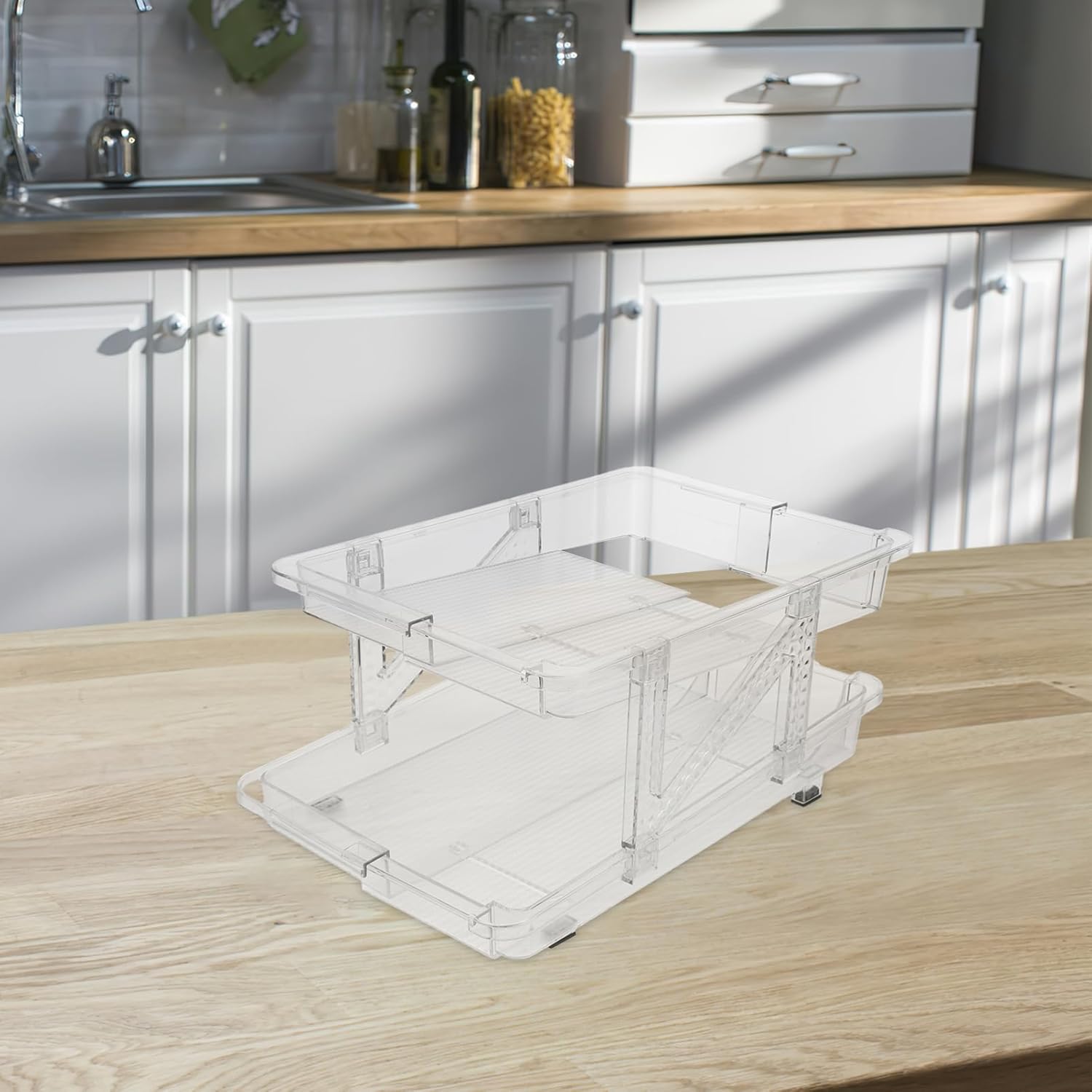 Rolling Can Dispenser Soda Organizer for Refrigerator Capacity Drink Holder for Kitchen Cupboards Versatile Beverage Storage for