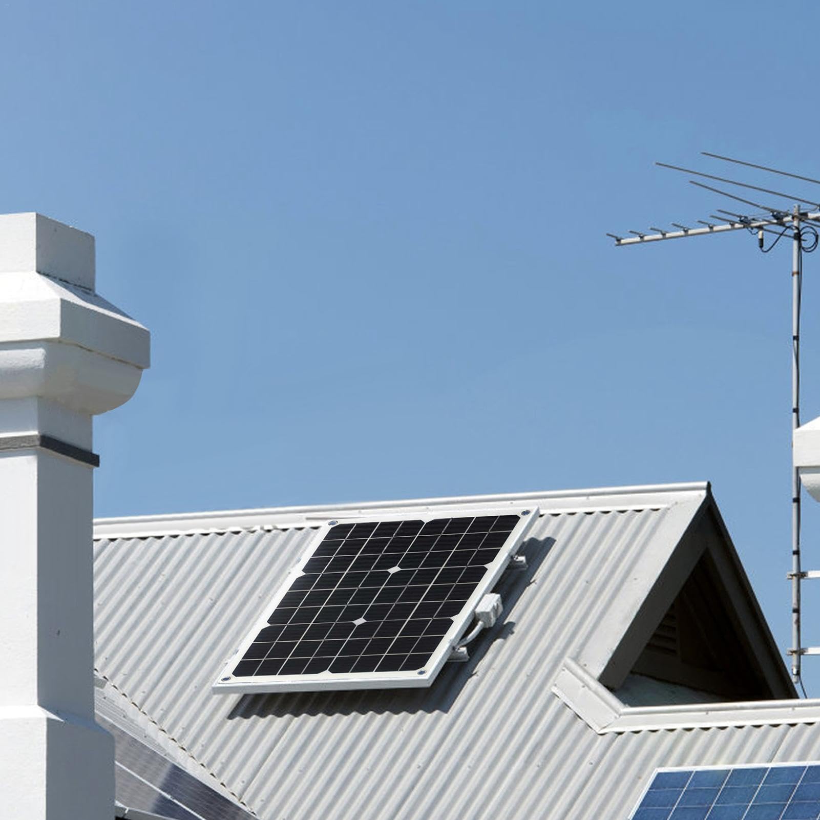 Solarpanel-Kit – Laderegler Solarenergie, Photovoltaik-PV-Solarpanel, Solar- -Gleichstrom-System-Kit für Notfall, Solarpanel-Beleuchtungsset, Photovoltaik-Modul für Wohnmobile, Dächer, Wohnwagen, | Solar- -Gleichstrom-System-Kit für Notfall, Solarpanel-Be