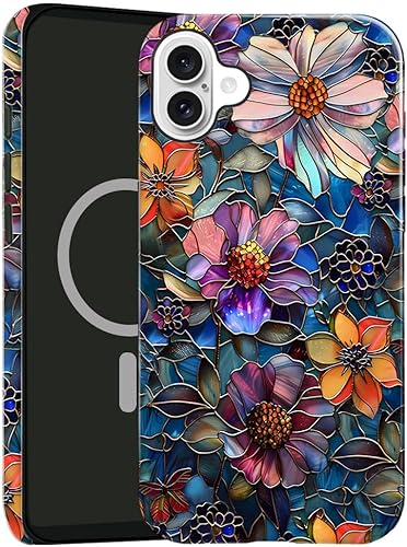 Miniatura 30 de Funda TnXee Compatible con iPhone 14, Compatible con MagSafe, Funda Híbrida de 2 Capas con Protección Anti-Caídas y Brillante para Niñas y Niños,