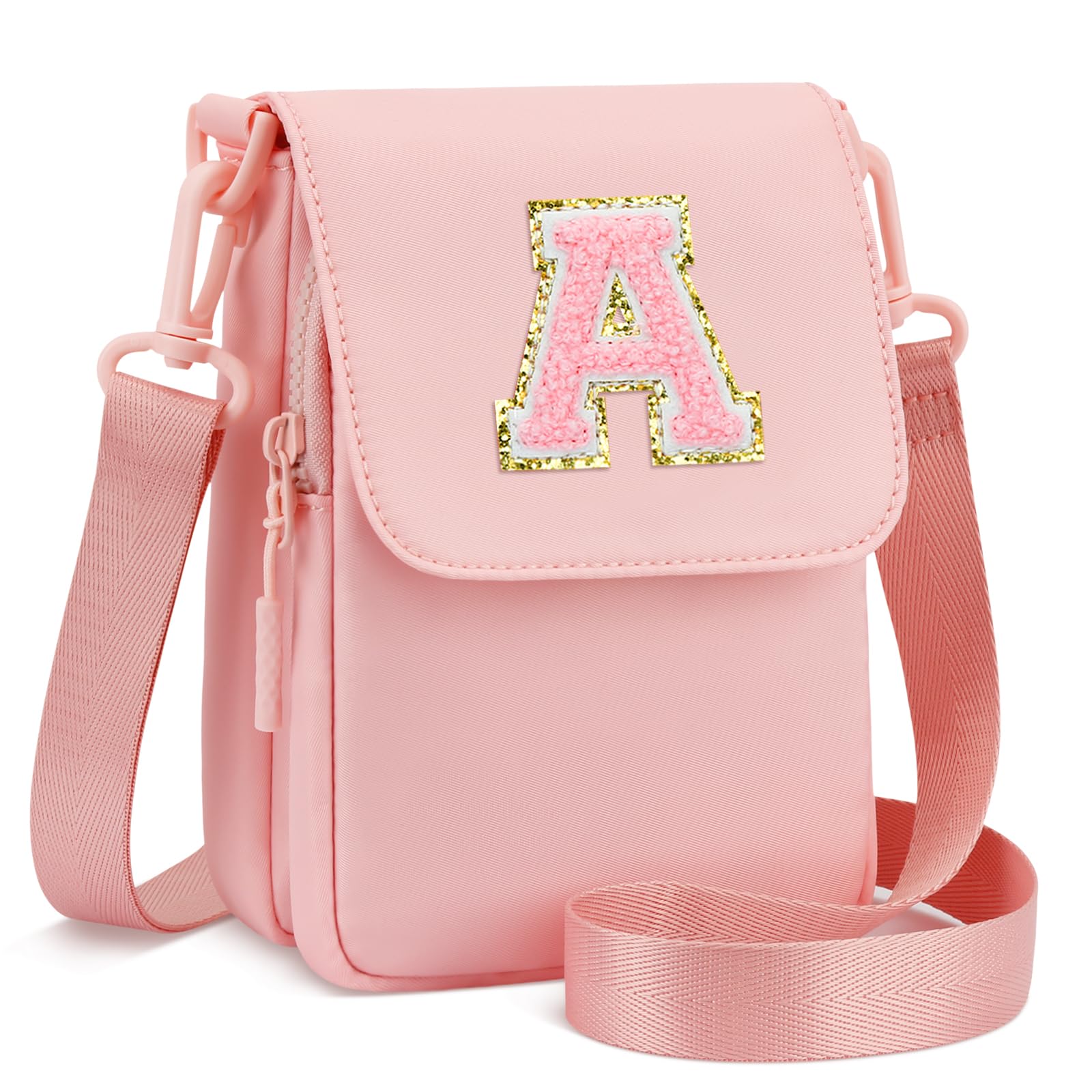 CLOUDWINGS Valentine Gifts for Girls Crossbody Purse Small Kids Initial Cell Phone Purse Crossbody Bags