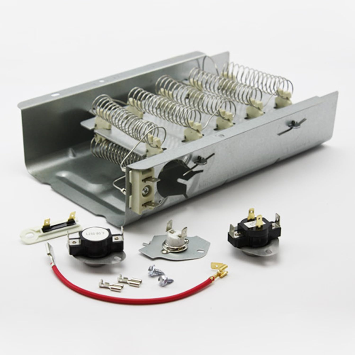 Edgewater Parts 279838 (heater) 279816 3387134 Thermal Cut-Off And Thermostat Kit Whirlpool and Kenmore Dryer Fits Model# (CED, LER, MED, REL, TED, KEY, LET, LEV, RED, REX, WED)