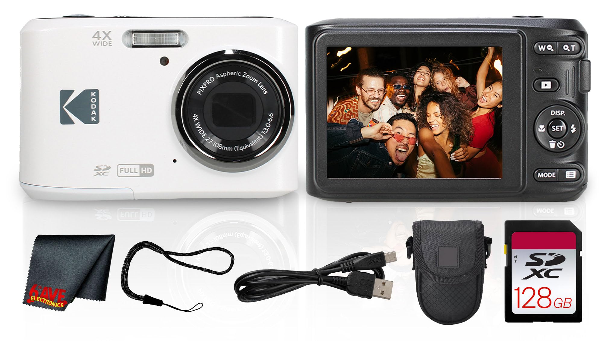 Amazon.com : Kodak PIXPRO FZ45 Digital Camera (White) | 16MP