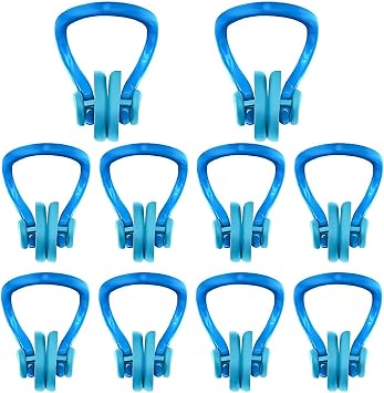 Linwnil 6Pcs Nose Clip for Swimming Nose Plugs for Kids and Adults Multi-Color