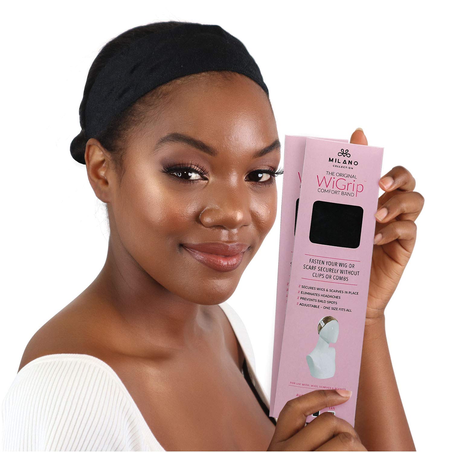 MILANO COLLECTION Original WiGrip Comfort Band, 2 Pack