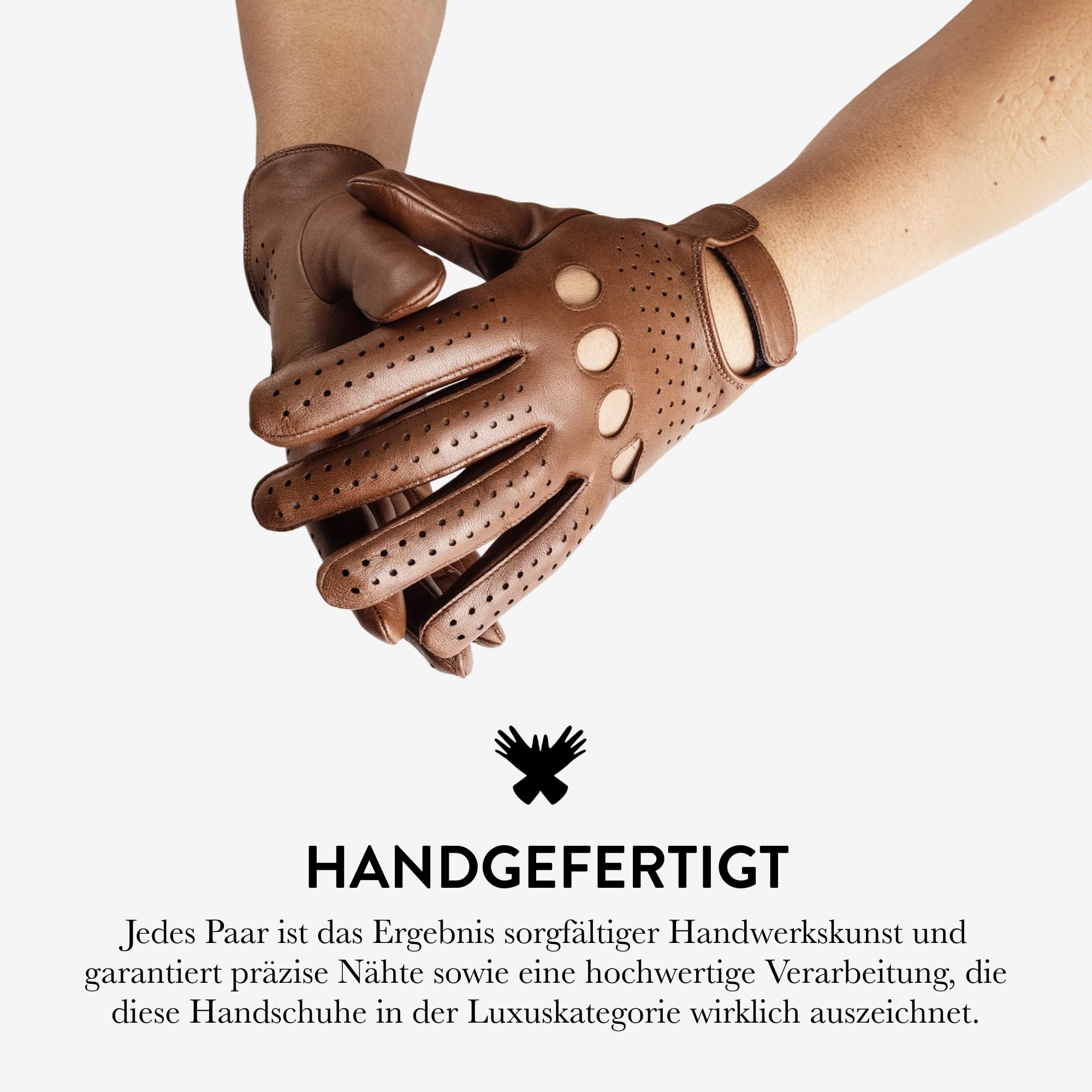GLOVE STORY Herren-Fahrhandschuhe aus Lammleder Schwarz Ungefüttert | Zeitlose Eleganz & Höchste Sensibilität | Premium-Accessoire für Stilbewusste