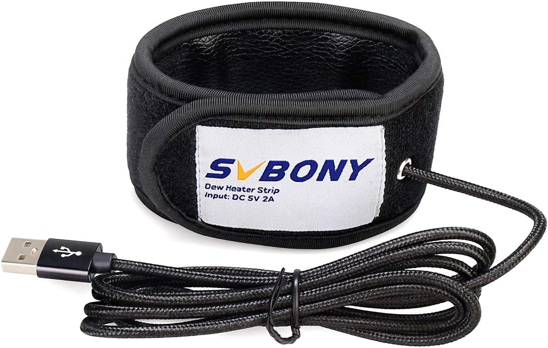 Svbony SV172 Dew Heater, 240mm Lens Warmmer Strip, USB Charging Lens