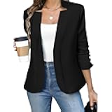 Business Blazers for Women Casual Open Front Long Sleeve Work Office Suit Dressy Lightweight Jackets Fall clothes 2025