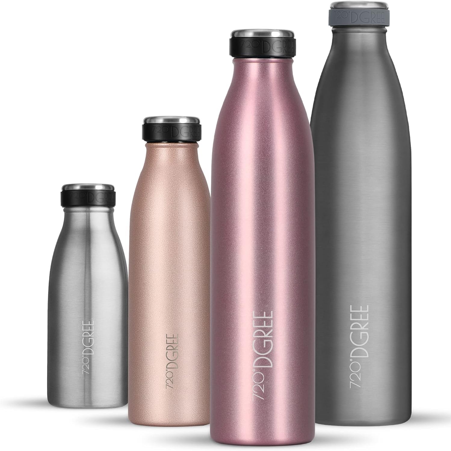 720°DGREE Vaccum Insulated Water Bottle “milkyBottle“ - 750 ml - Insulated, Leakproof, BPA-Free, Thermo Flask - for Sports, Gym, Fitness, School, Kids, Travel, Outdoor, Hot, Cold & Carbonated Drinks — view 38