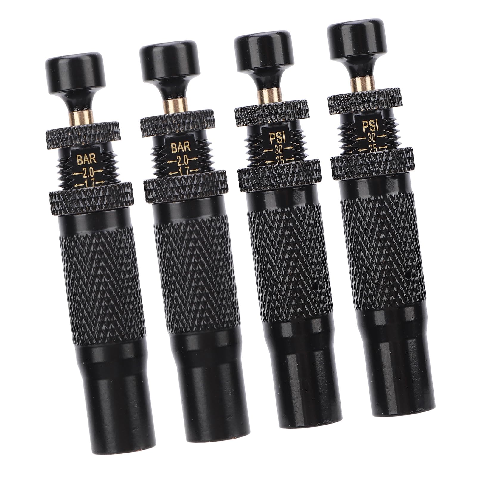 Kit de Válvula Desinfladora de Neumáticos, Parada Automática Ajustable, Material de Latón Todoterreno 4x4, 4 Uds.