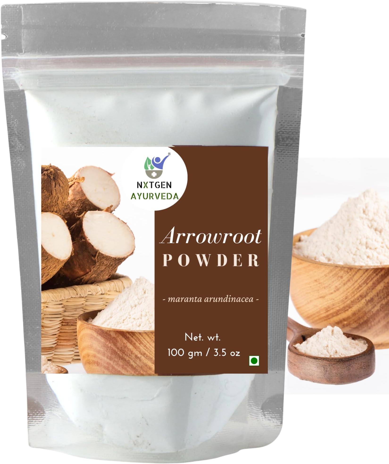 Nxtgen Ayurveda Arrowroot Powder | 100gms | Ararot | Pure