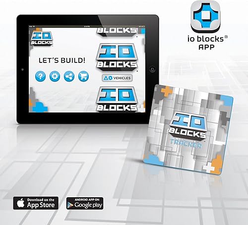 Miniatura 2 de Guidecraft IO Blocks - Juego de autos de carreras, vehículos educativos STEM, juguete de construcción -48 piezas