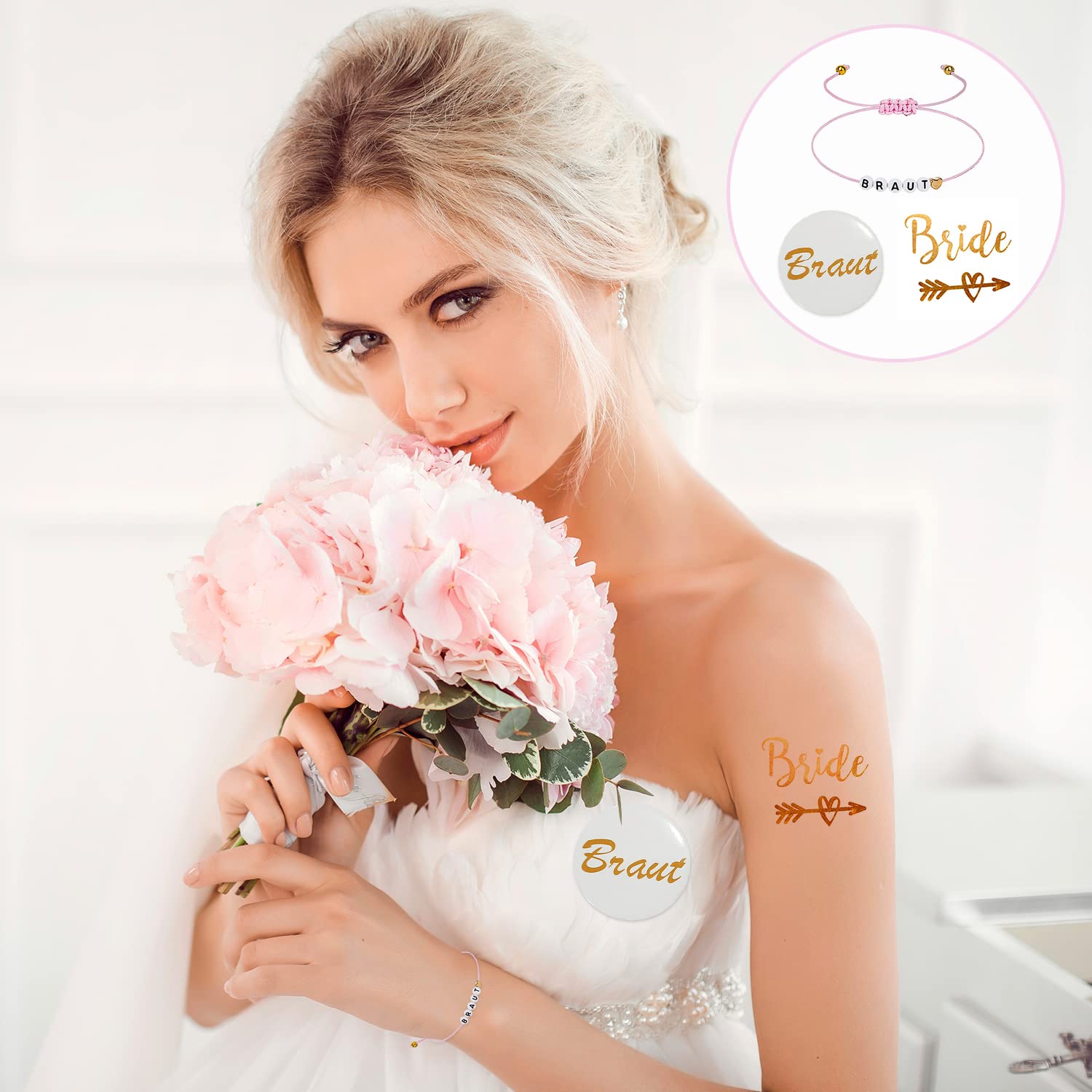 12 Pulseras JGA Para Mujer, Accesorios JGA Para Despedida De