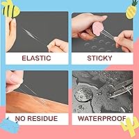 Vista 5 de Cinta Adhesiva de Doble Cara Puntos Adhesivos Masilla Removible Sin Rastro Adhesivo Transparente Calcomanías Impermeables para Decoración