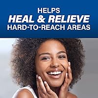 Vista 2 de Orajel Enjuague bucal no séptico de 16 onzas, sabor a menta relajante, proporciona alivio del dolor, promueve la curación, paquete de 3