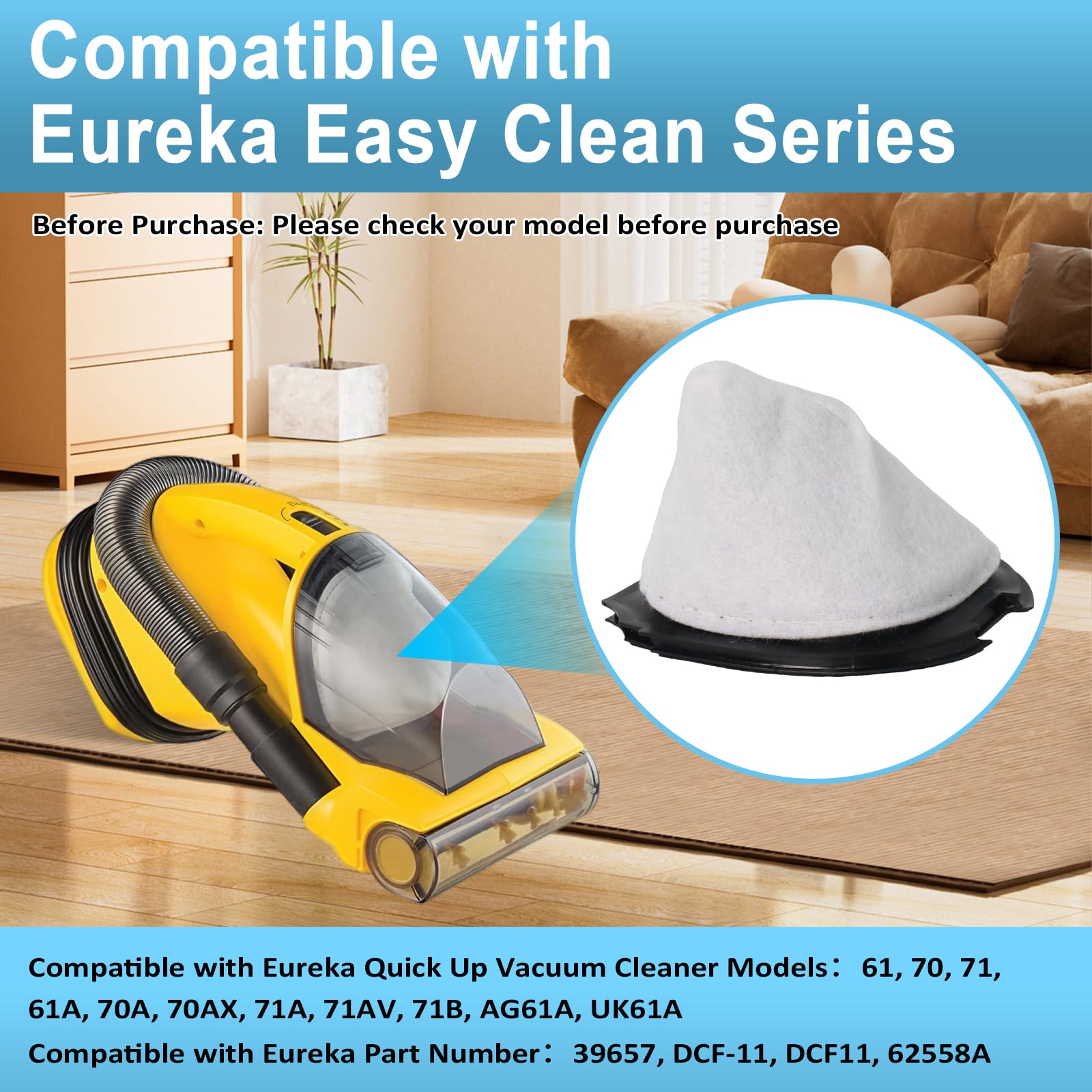 Amazon.com - Wadoy Replacement Filters Compatible with Eureka Easy