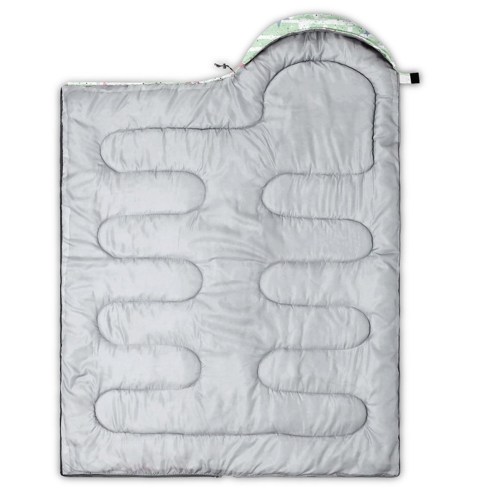HOSIMA Saco de dormir con diseño de perro de dibujos animados para clima frío para adultos, niñas y niños, impermeable, para hombre, cálido, camping, senderismo, al aire libre, viajes, caza, saco de